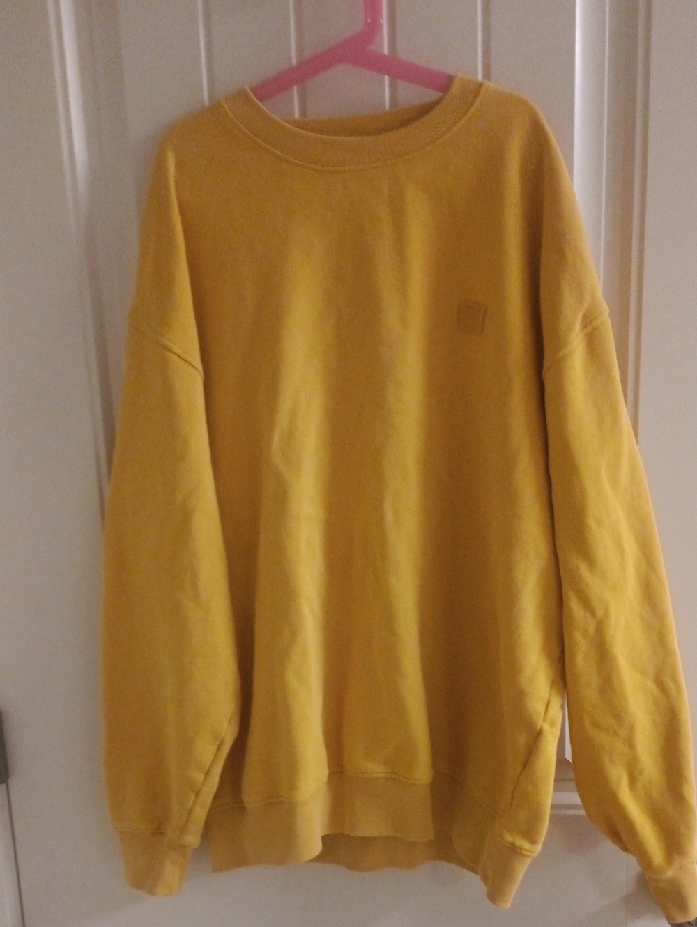 Acne Studios Men's Yellow Crewneck Sweater